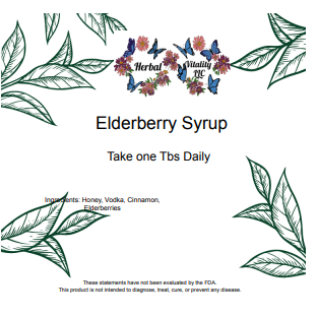 ELDERBERRY SYRUP