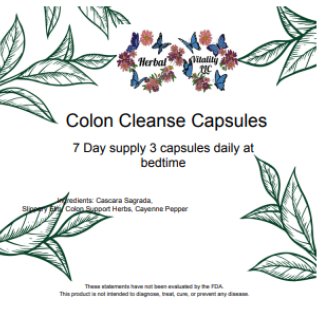 COLON CLEANSE CAPSULES 21 CT