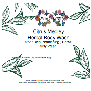 CITRUS MEDLEY HERBAL BODY WASH 16 OZ